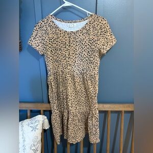 Maurices cheetah print tiered dress